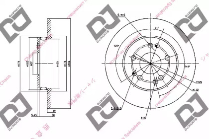 Тормозной диск DJ PARTS BD1117